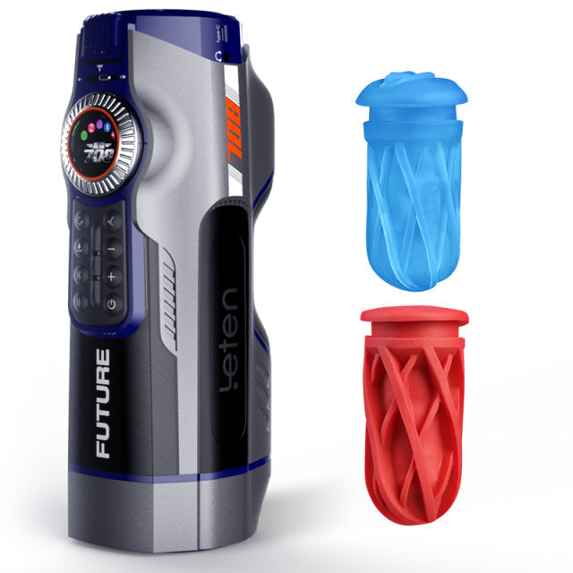 Newest Leten 708-III Automatic Piston Telescopic Vagina Male Masturbator Vibrator Heating Sucking blowjob Moaning Oral Sex Toys