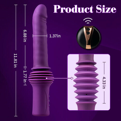 Buyging™ パワフル加熱推力振動 3IN1 セックスマシーン