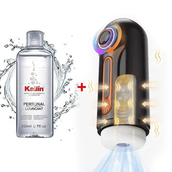 10 Niveaux de Poussée 10 Niveaux de Vibration 3 Niveaux d'Aspiration Chauffant Masturbateur Masculin