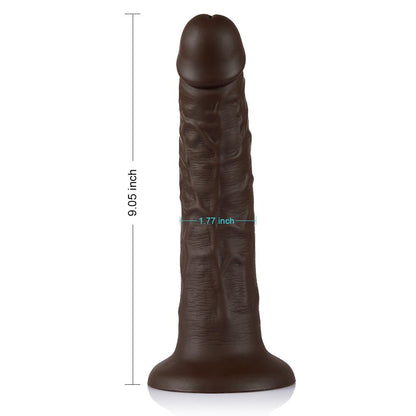 Ventouse-gode réaliste manuelle noire