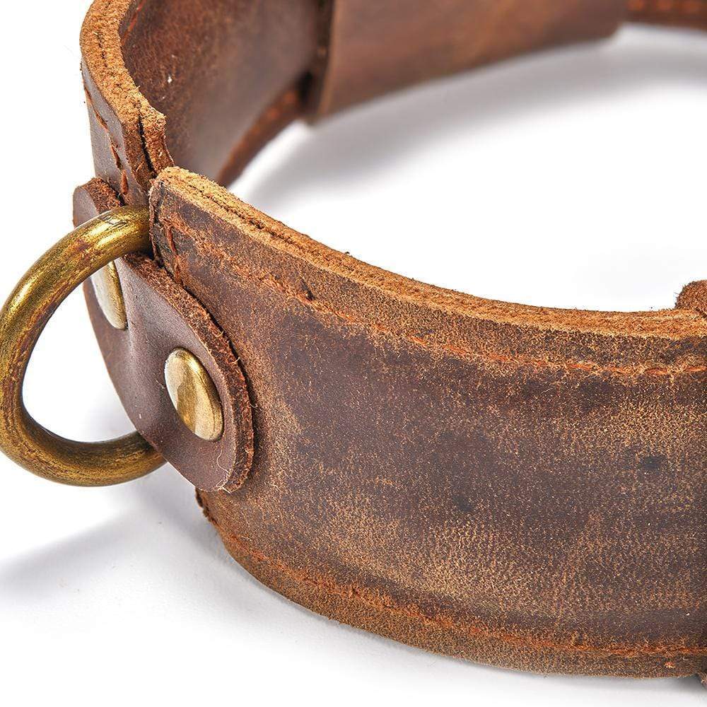 Bracelets de cheville réglables en cuir marron Jouet SM