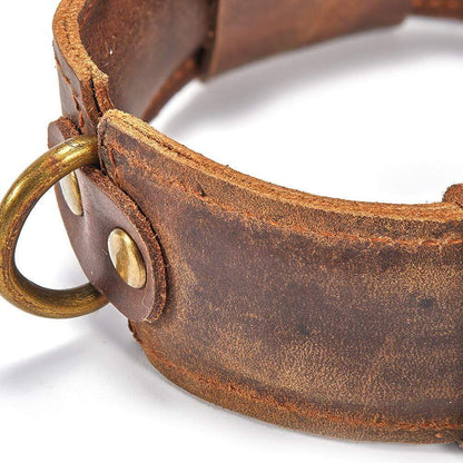 Bracelets de cheville réglables en cuir marron Jouet SM
