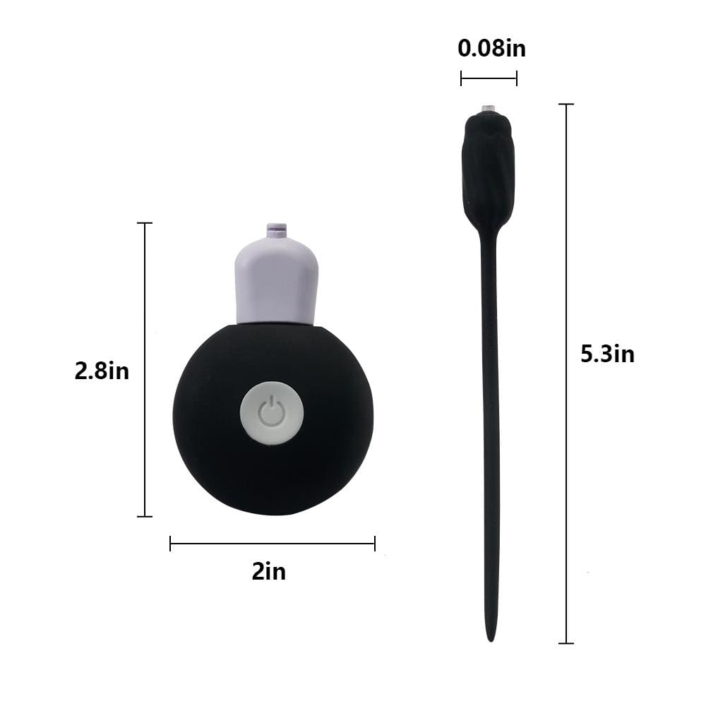Buyging™ Full Silicone Urethral Plug Dilator with 20 Vibration Modes