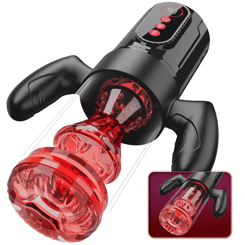 Terminator - Telescopic Rotating Male Masturbator - 9 Modes Sucking Thrusting with Handle