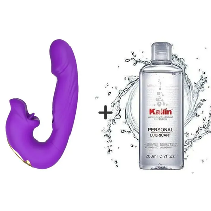 💥Nouveau en vente 2026 💞Vibromasseur point G pour femme, avec 7 modes de vibration claquant et 5 modes de léchage/succion.