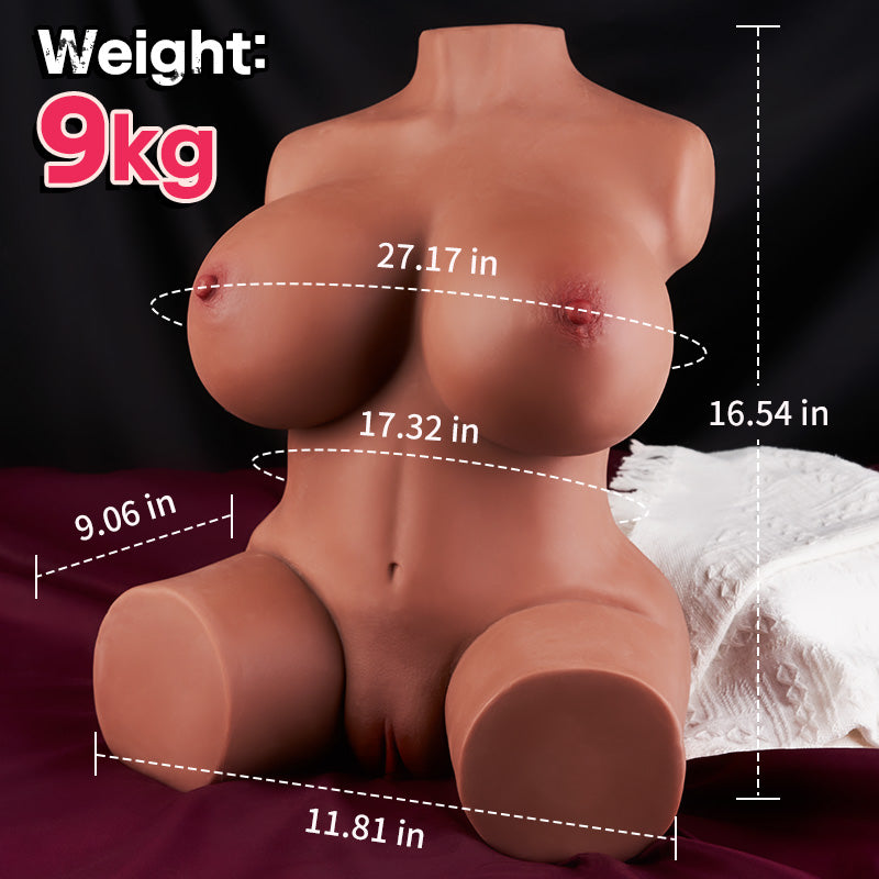 Campbel - 3-in-1 Realistic Love Doll Dual Channels for Intense Pleasure Skin-Friendly Sex Torso