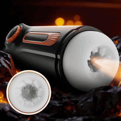 10 Niveaux de Poussée 10 Niveaux de Vibration 3 Niveaux d'Aspiration Chauffant Masturbateur Masculin