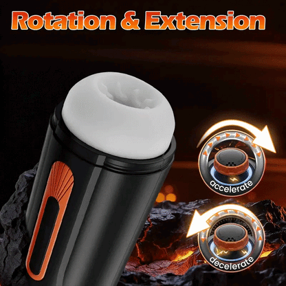 10 Niveaux de Poussée 10 Niveaux de Vibration 3 Niveaux d'Aspiration Chauffant Masturbateur Masculin