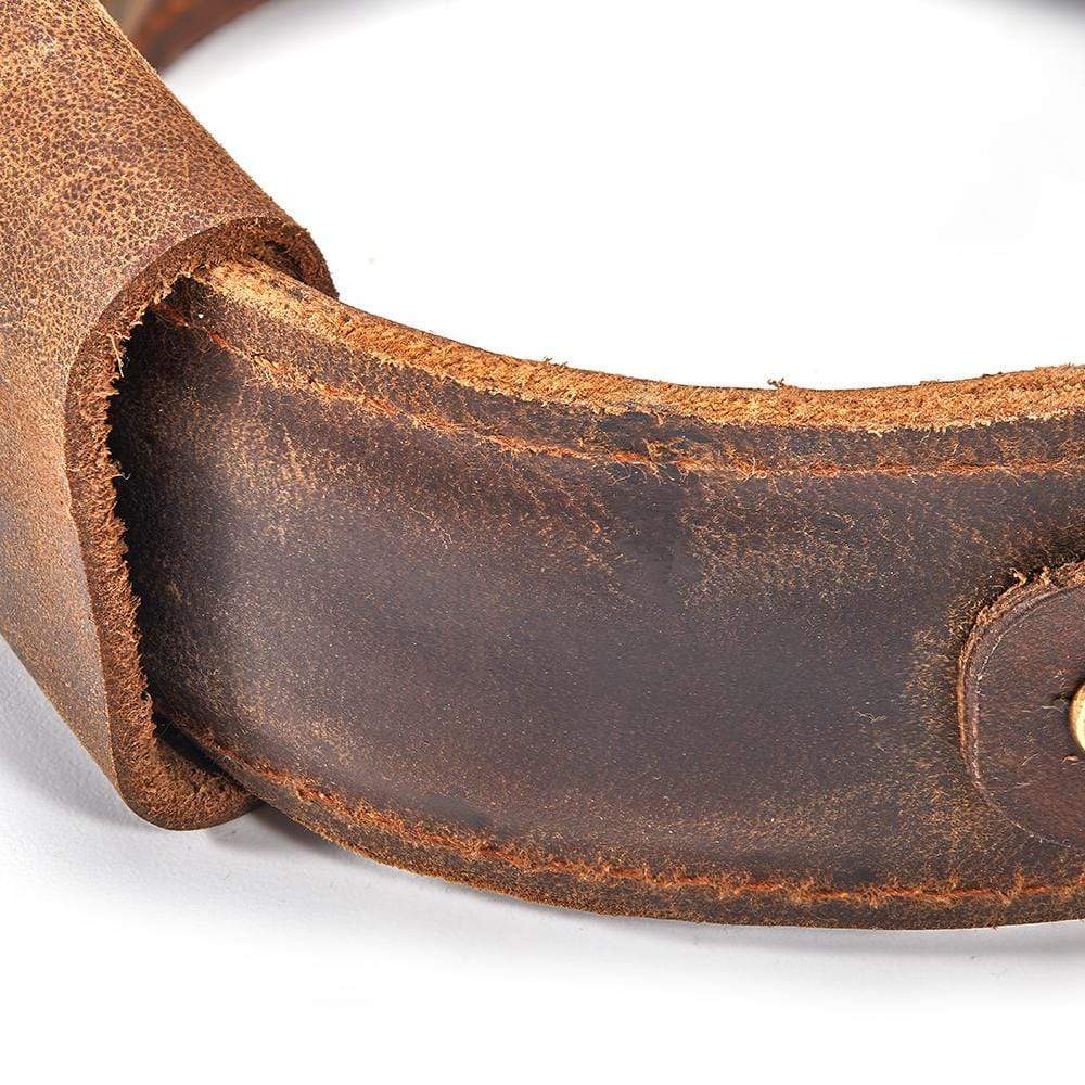 Bracelets de cheville réglables en cuir marron Jouet SM