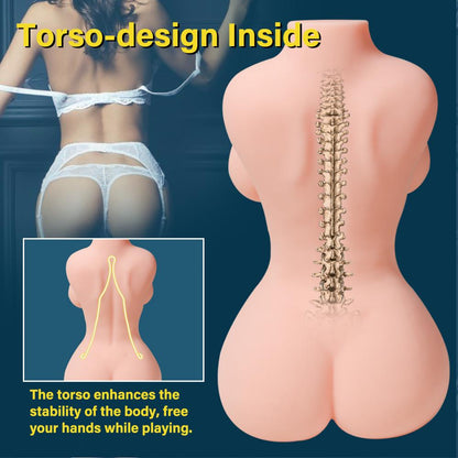 Torse de poupée sexuelle 6KG | Poupée sexuelle demi-corps