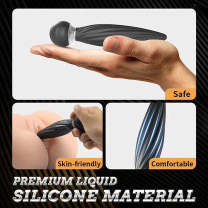 Buyging™ 7 Plug Anal Pénétrant et Rotatif pour Prostate à 7 Têtes avec Télécommande