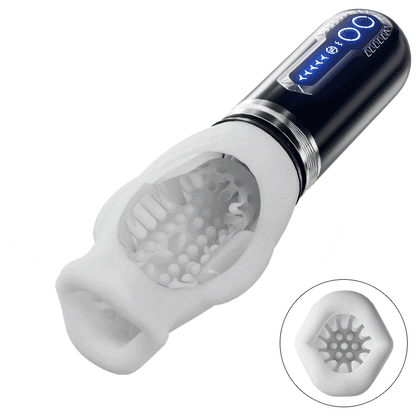 Tornado 2.0 - Dual Motor Oralsex Analog Male Stroker 7 Vibrations 5 Retractions 5 Rotations