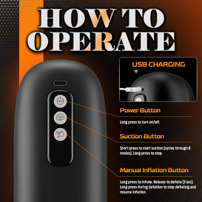 【Endless Milking】Sophia – 8 Vibration & Sucking Easy-Holding 3D Realistic Sleeve Automatic Male Stroker