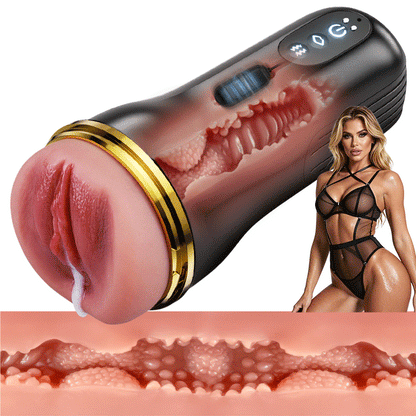 Captain Deep Throat Male Stroker with 10 Vibrating & Suction Modes