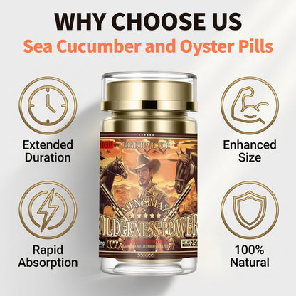 Sea cucumber and oyster shell pills are used to treat premature ejaculation and erectile dysfunction, as well as to enlarge the penis and delay ejaculation.
