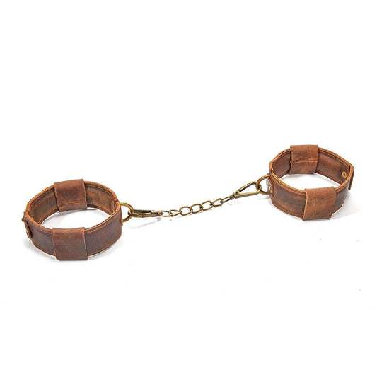 Bracelets de cheville réglables en cuir marron Jouet SM