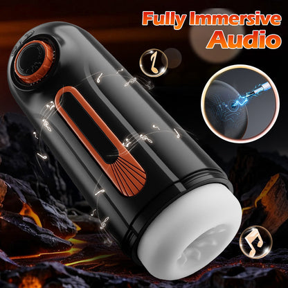 Alien - 6 IN 1 10 Vibrating & Thrusting with 4 Sucking Automatic Knob Adjusting Male Masturbator
