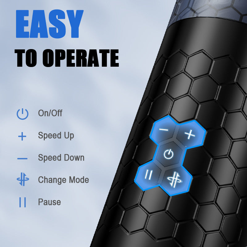 STORM - Hand-Free 10 Thrusting & Rotation Realistic Sleeve Male Masturbator