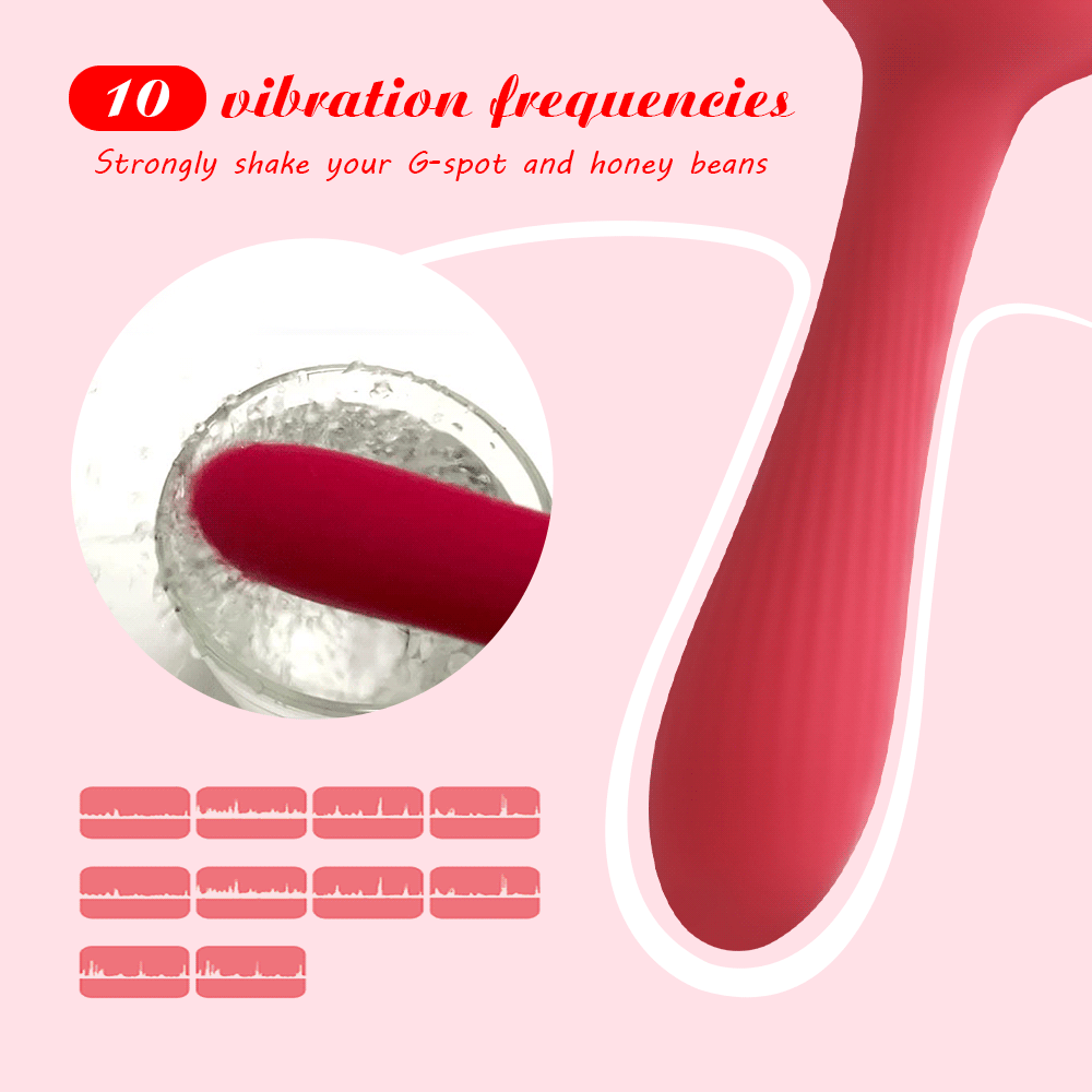 Rose Shape Clitoris Sucker Vibrator Dildo Sucking Vibator Nipple Vagina Clitoris Stimulator Sex Toy for Women Female Masturbator