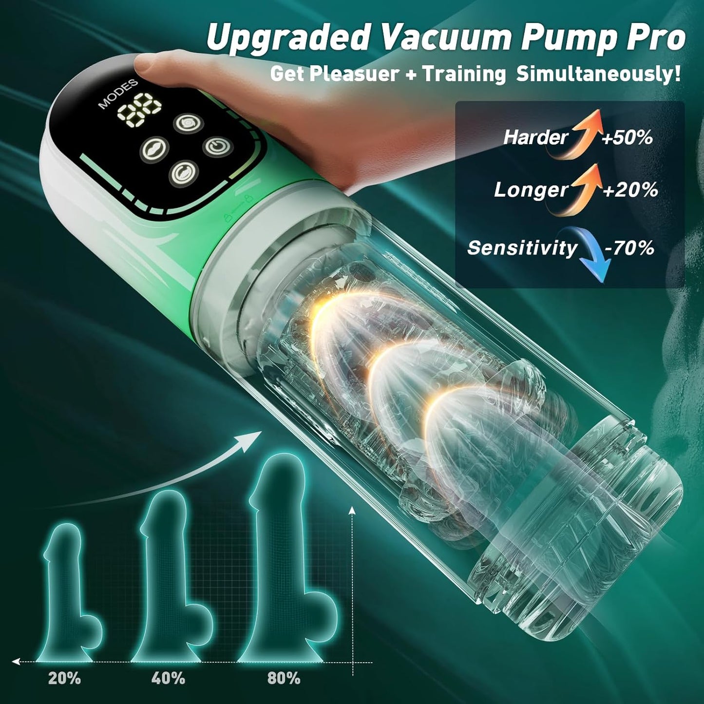 Heaven - 7 Frequency Powerful Suction & Tongue Licking Male Stroker 5-in-1 Thrusting & Rotating Male Sex Toy