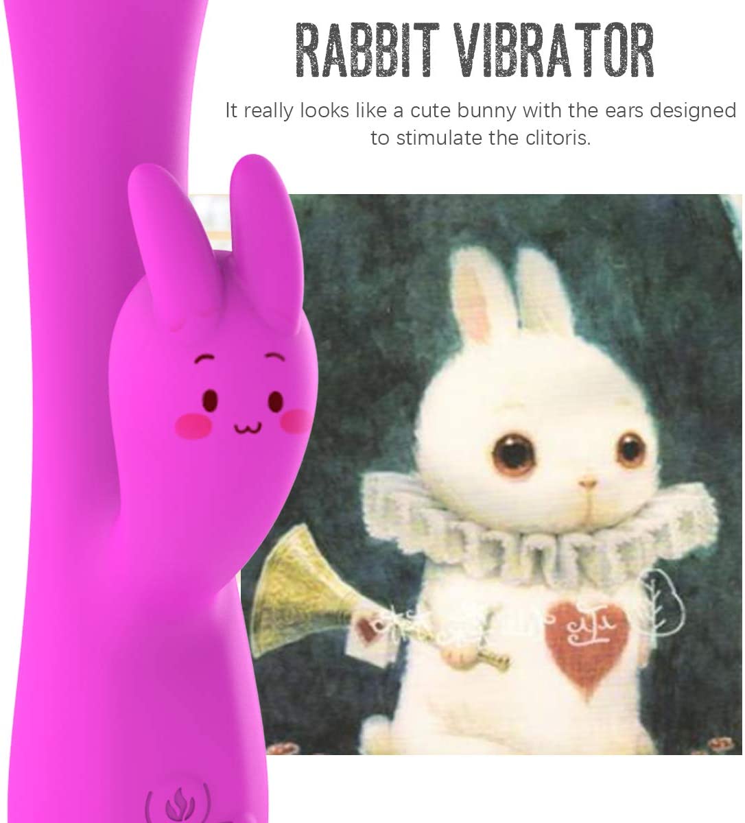 Vibromasseur Lapin Chauffant Point G