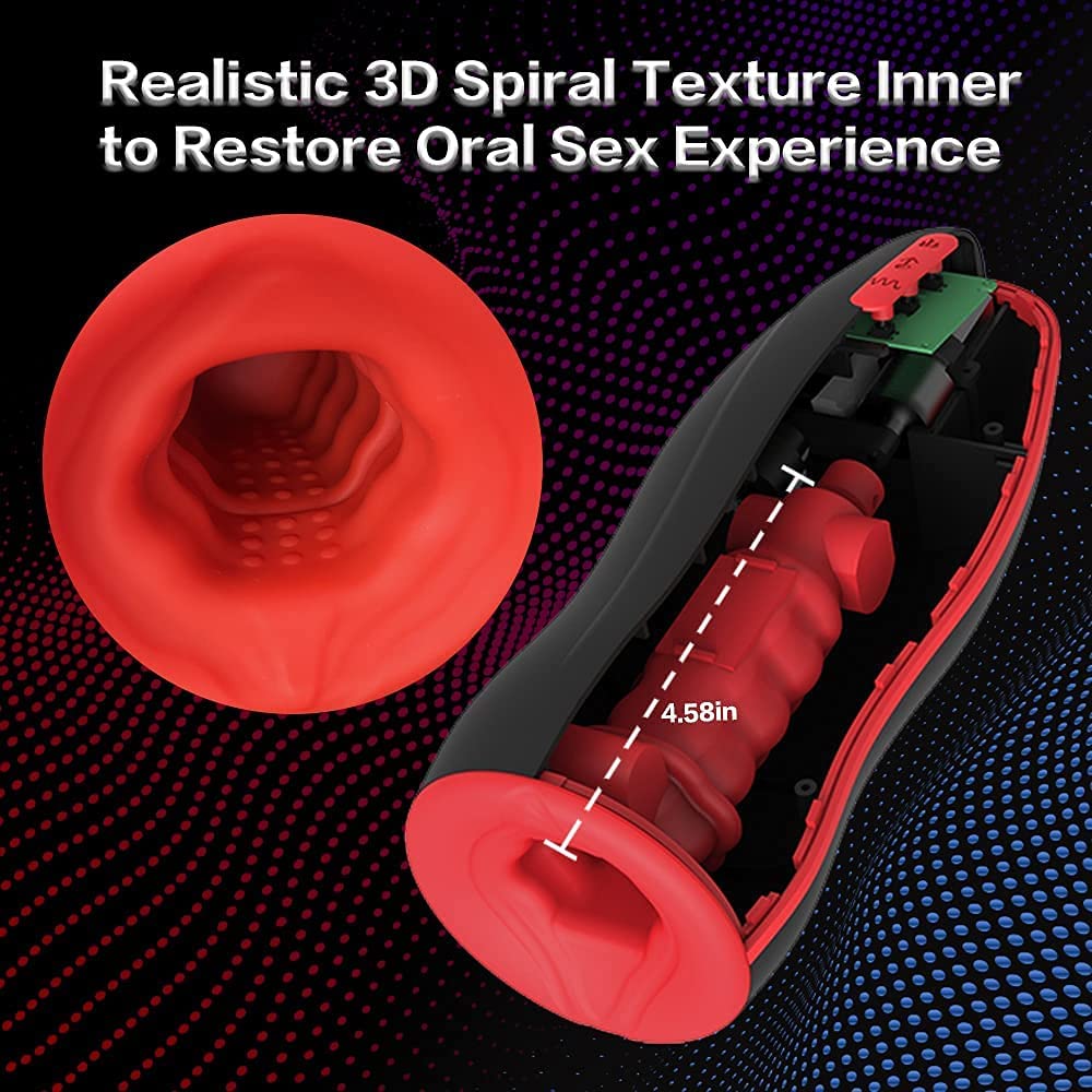 Masturbateur automatique pour hommes avec balancement conique à 360°