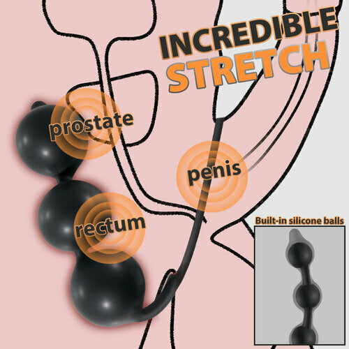 3 IN 1 Inflatable Anal Dilator Sex Toy With Cock Ring