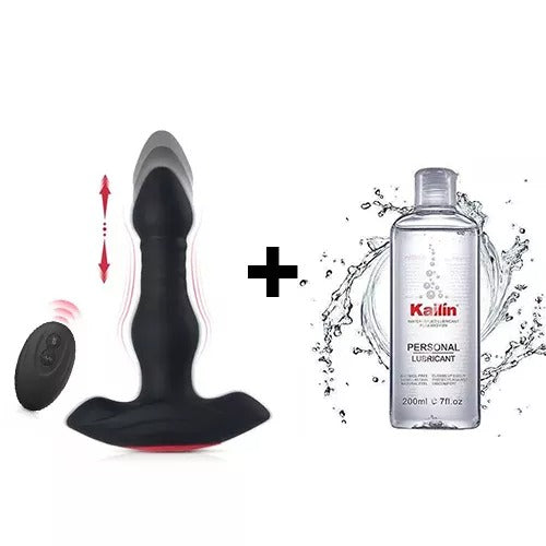 Buyging™ 10 vibromasseur anal télécommandé vibrant et poussant