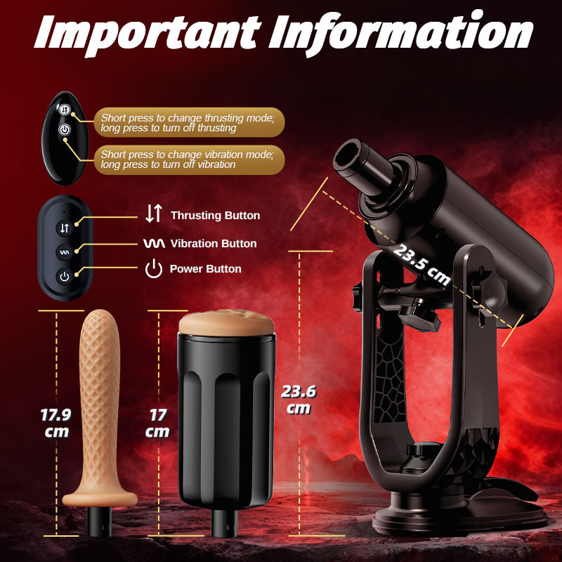 ThrustMax - Hands Free Use Cupsland Fully Automatic Masturbation Cup (with stand)