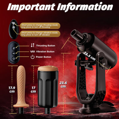 ThrustMax - Hands Free Use Cupsland Fully Automatic Masturbation Cup (with stand)