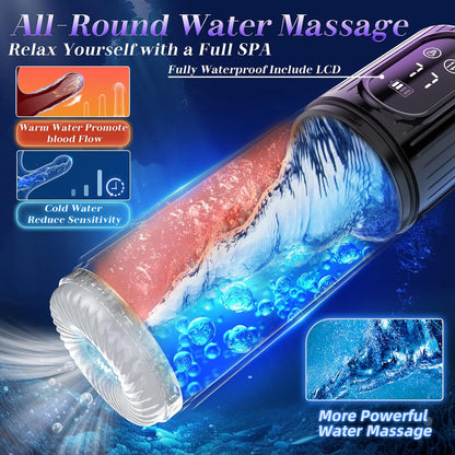 Heaven - 7 Frequency Powerful Suction & Tongue Licking Male Stroker 5-in-1 Thrusting & Rotating Male Sex Toy