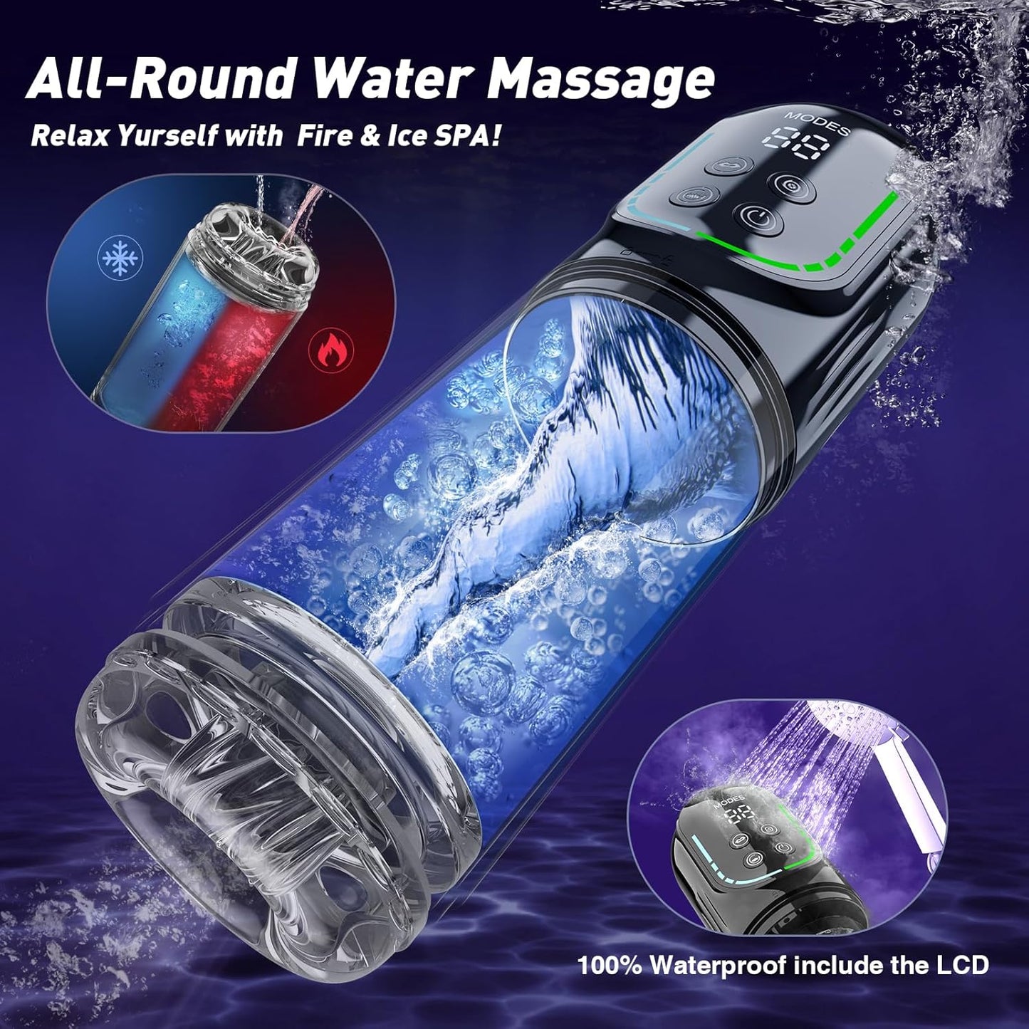 Heaven - 7 Frequency Powerful Suction & Tongue Licking Male Stroker 5-in-1 Thrusting & Rotating Male Sex Toy