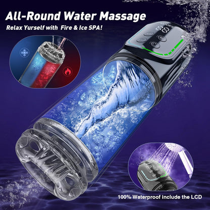 Heaven - 7 Frequency Powerful Suction & Tongue Licking Male Stroker 5-in-1 Thrusting & Rotating Male Sex Toy