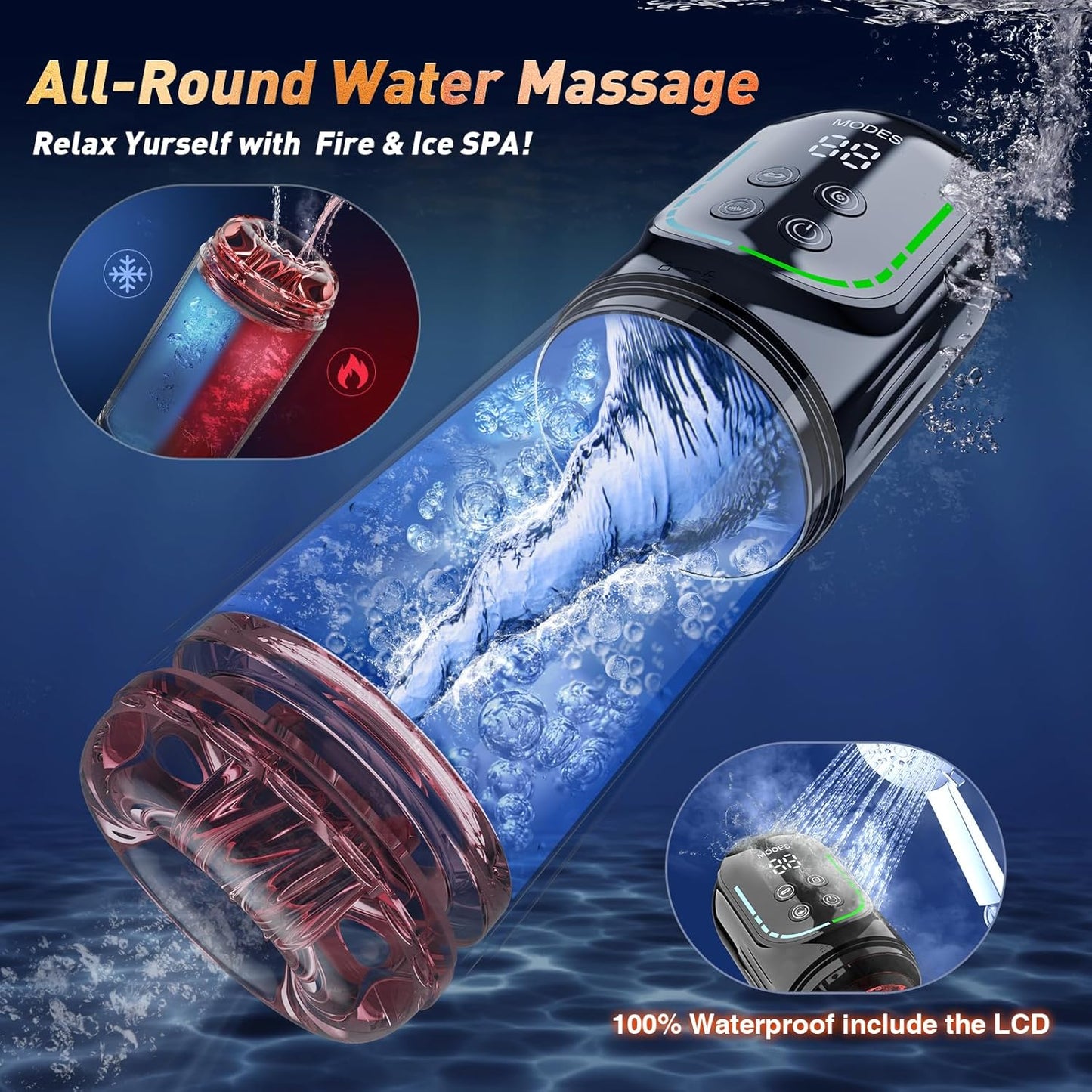 Heaven - 7 Frequency Powerful Suction & Tongue Licking Male Stroker 5-in-1 Thrusting & Rotating Male Sex Toy