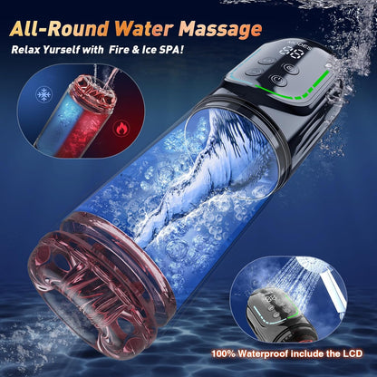 Heaven - 7 Frequency Powerful Suction & Tongue Licking Male Stroker 5-in-1 Thrusting & Rotating Male Sex Toy