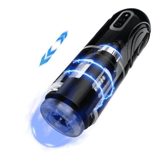 Sexoralab - High Frequency Hands Free Automatic Male Masturbator with Vibrating Penis Holster