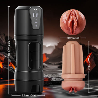 Challenger - 10 Vibrations, 5 Suctions, Ultra-Realistic Vagina, Simulated Masturbator