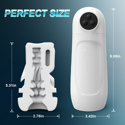 【Milk Me Dry】Skyline - 10 Suction Vibrations One-button Activation APP-controlled Multi-point Massage Male Masturbator