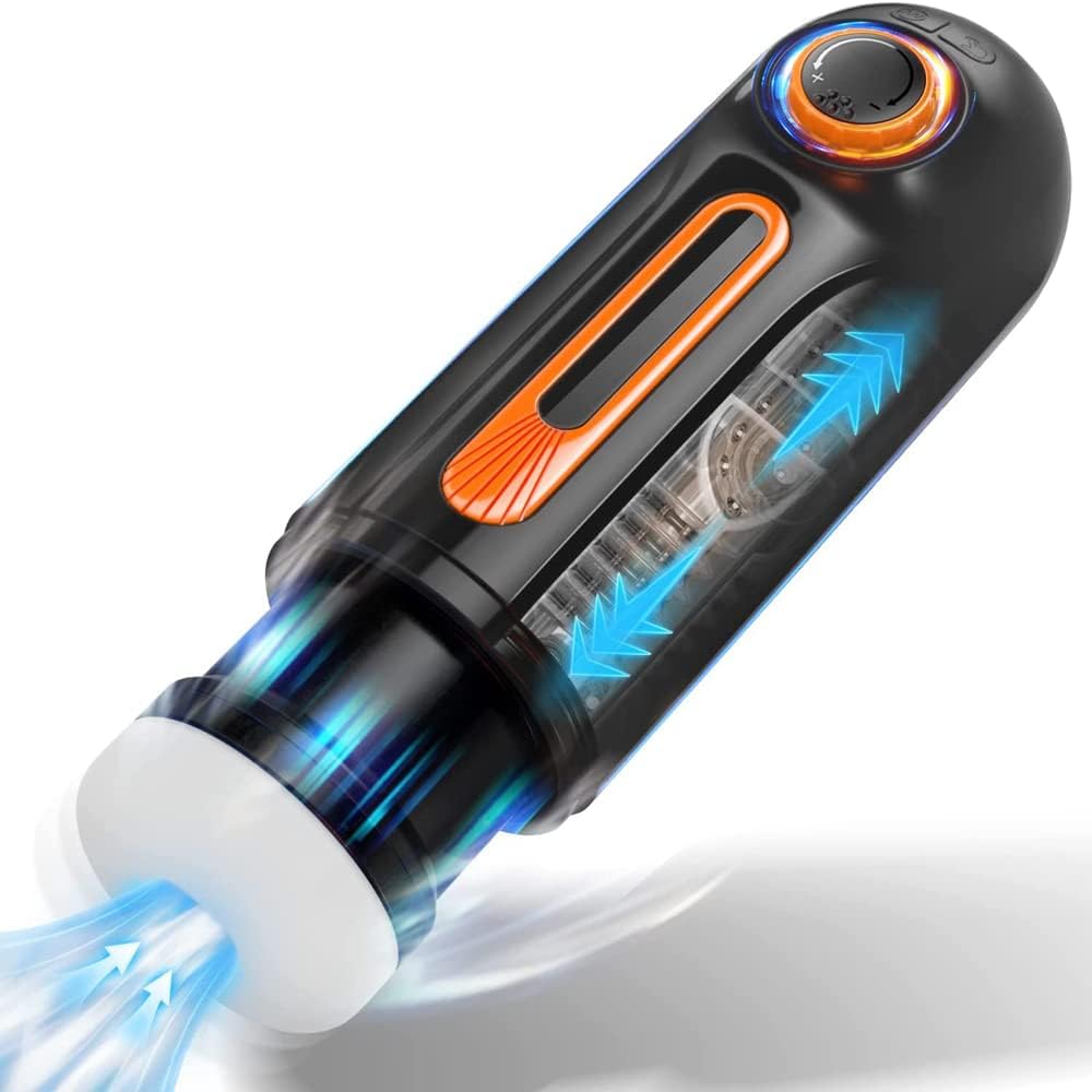 10 Niveaux de Poussée 10 Niveaux de Vibration 3 Niveaux d'Aspiration Chauffant Masturbateur Masculin
