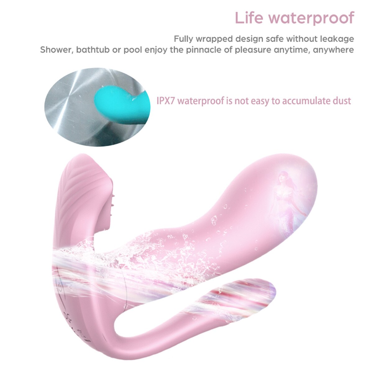 Tongues Remote Control 9 Modes Wearable Clit Vibrators