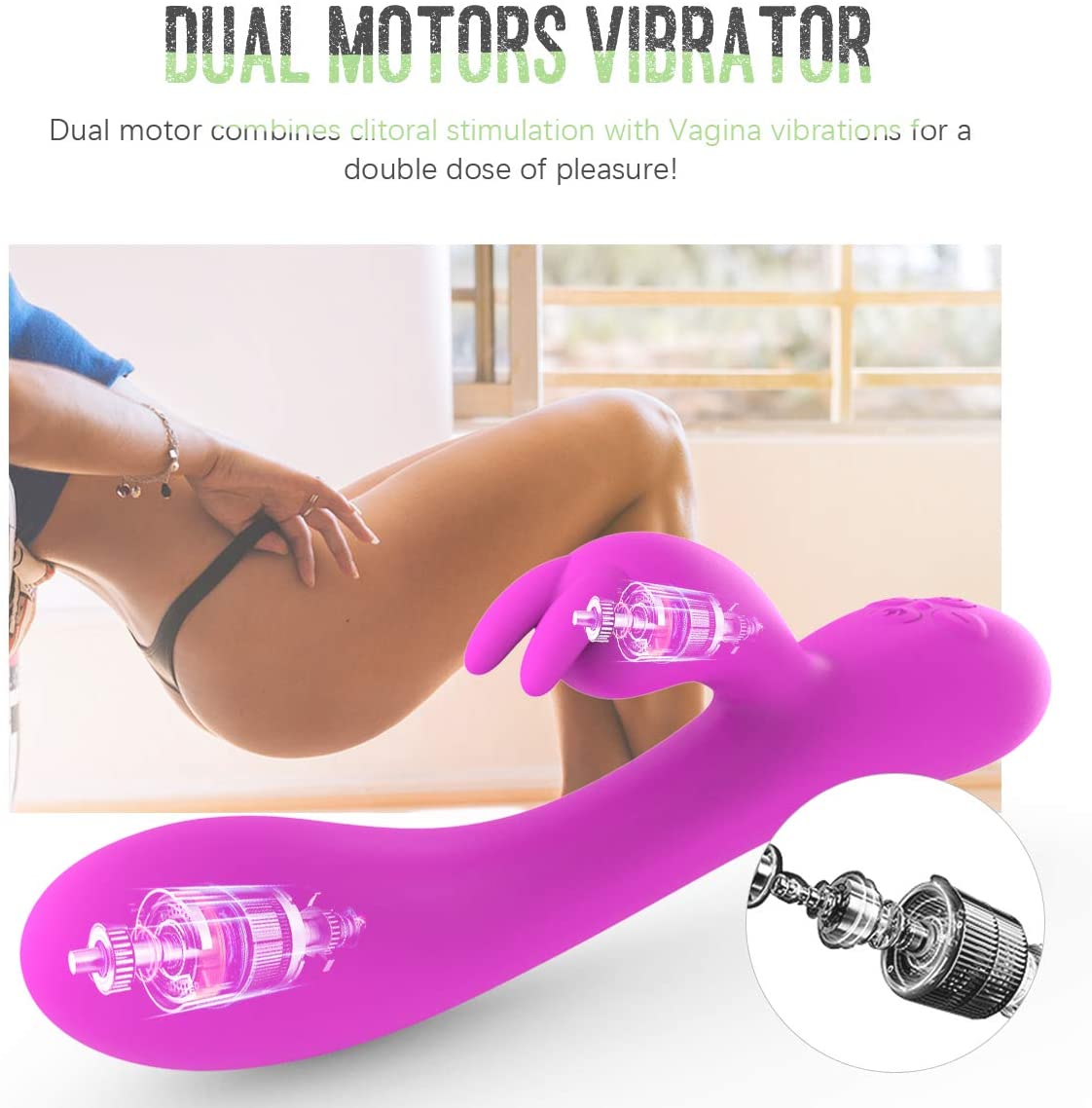 Vibromasseur Lapin Chauffant Point G
