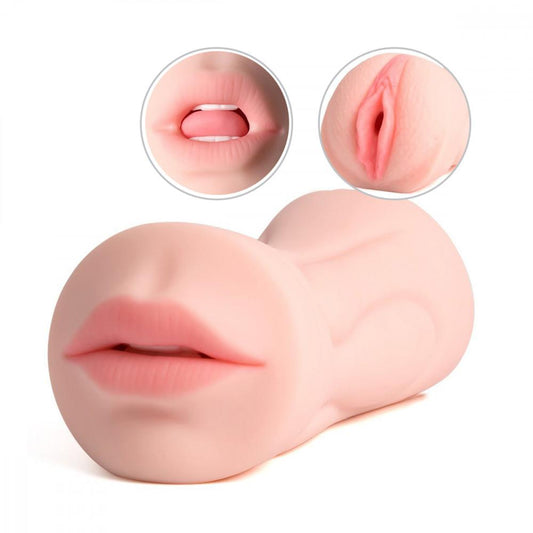 8.2 Godemichet de poche 2-en-1 réaliste pour bouche et clitoris