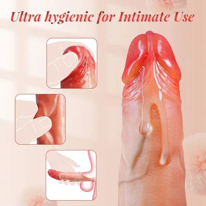 👑Best-Seller👑Marcus - 9 Mode Vibrating App Remote Controlled Penis Extender Sleeve with Cock Ring