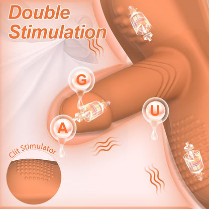 Vibrateur Buyging™ 10 modes de vibration à enfourcher pour clitoris, anus et point G, double stimulateur