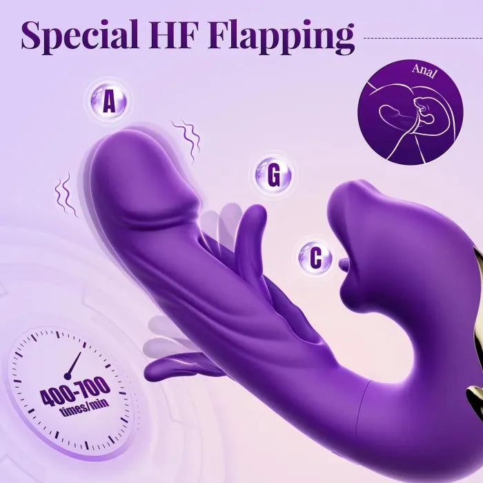💥Nouveau en vente 2026 💞Vibromasseur point G pour femme, avec 7 modes de vibration claquant et 5 modes de léchage/succion.