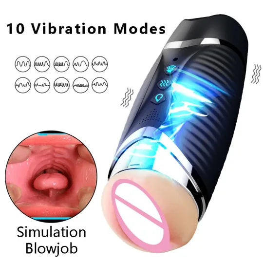 🔥 2026 Smart Male Masturbator – 7×7 Suction & Vibration Modes 🔥
