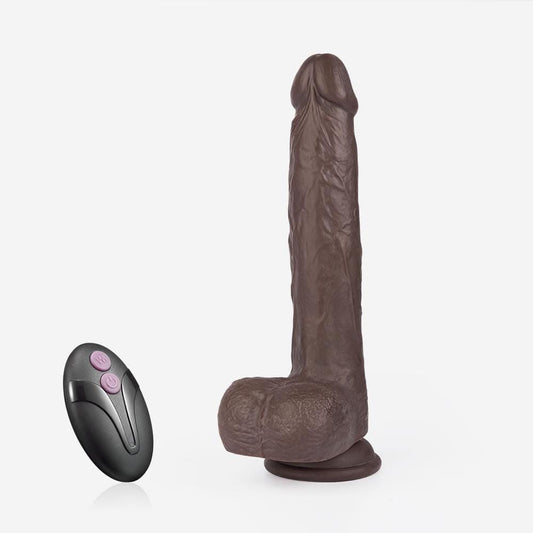 8.7 Télécommande multifonctionnelle marron foncé en forme de gode