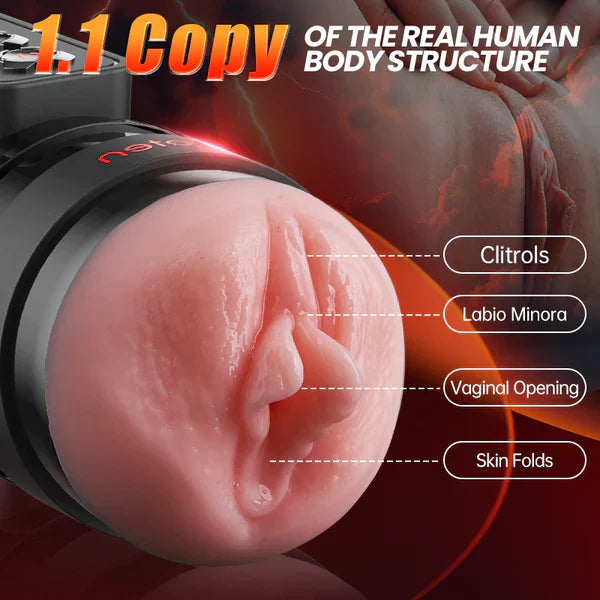 LETEN 10 Vibrating Masturbation Cup and Pussy Pocket 2 IN 1