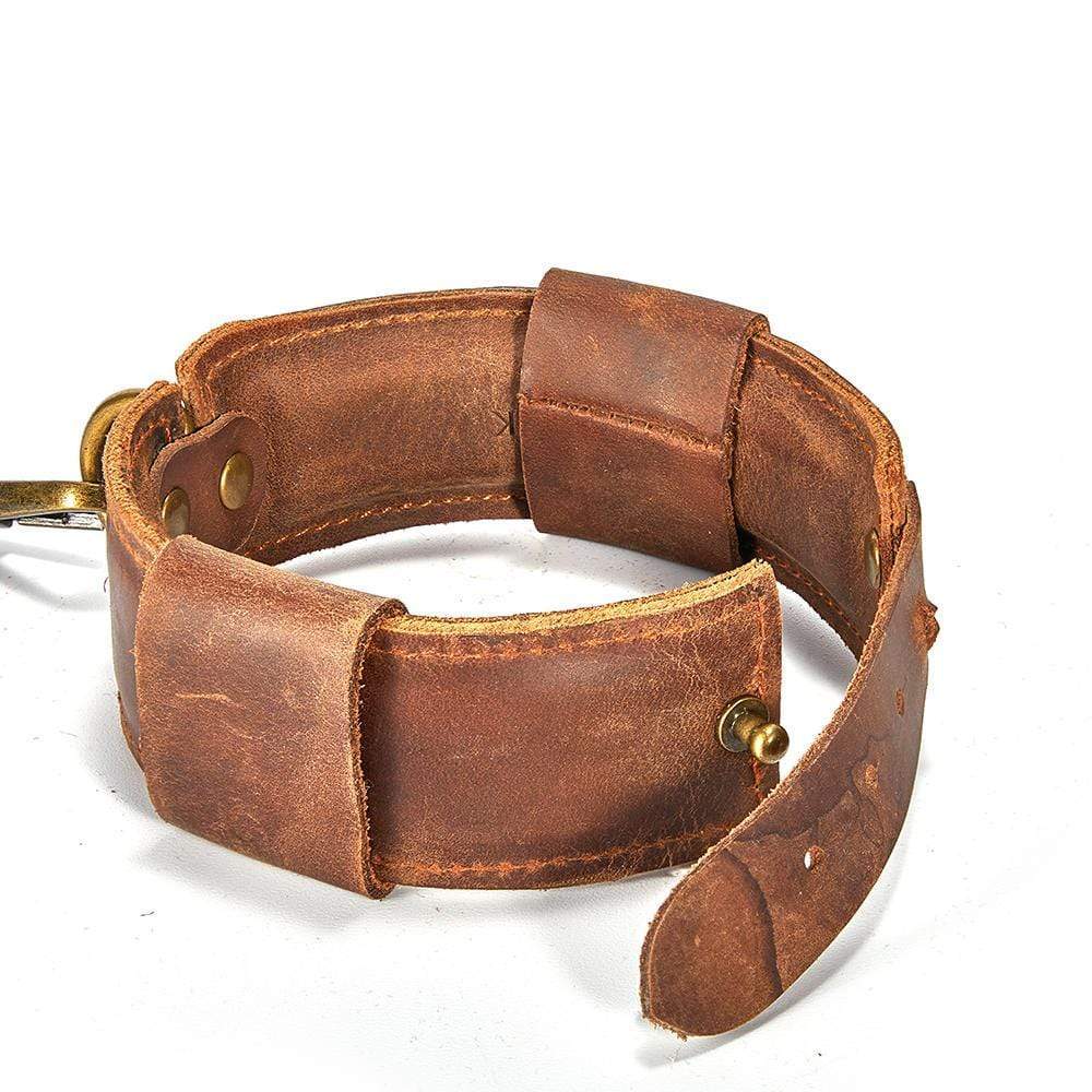 Bracelets de cheville réglables en cuir marron Jouet SM