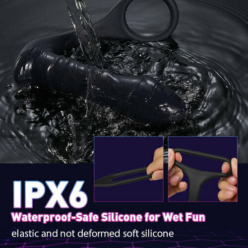 Buyging™ 10 vibromasseur anal télécommandé vibrant et poussant